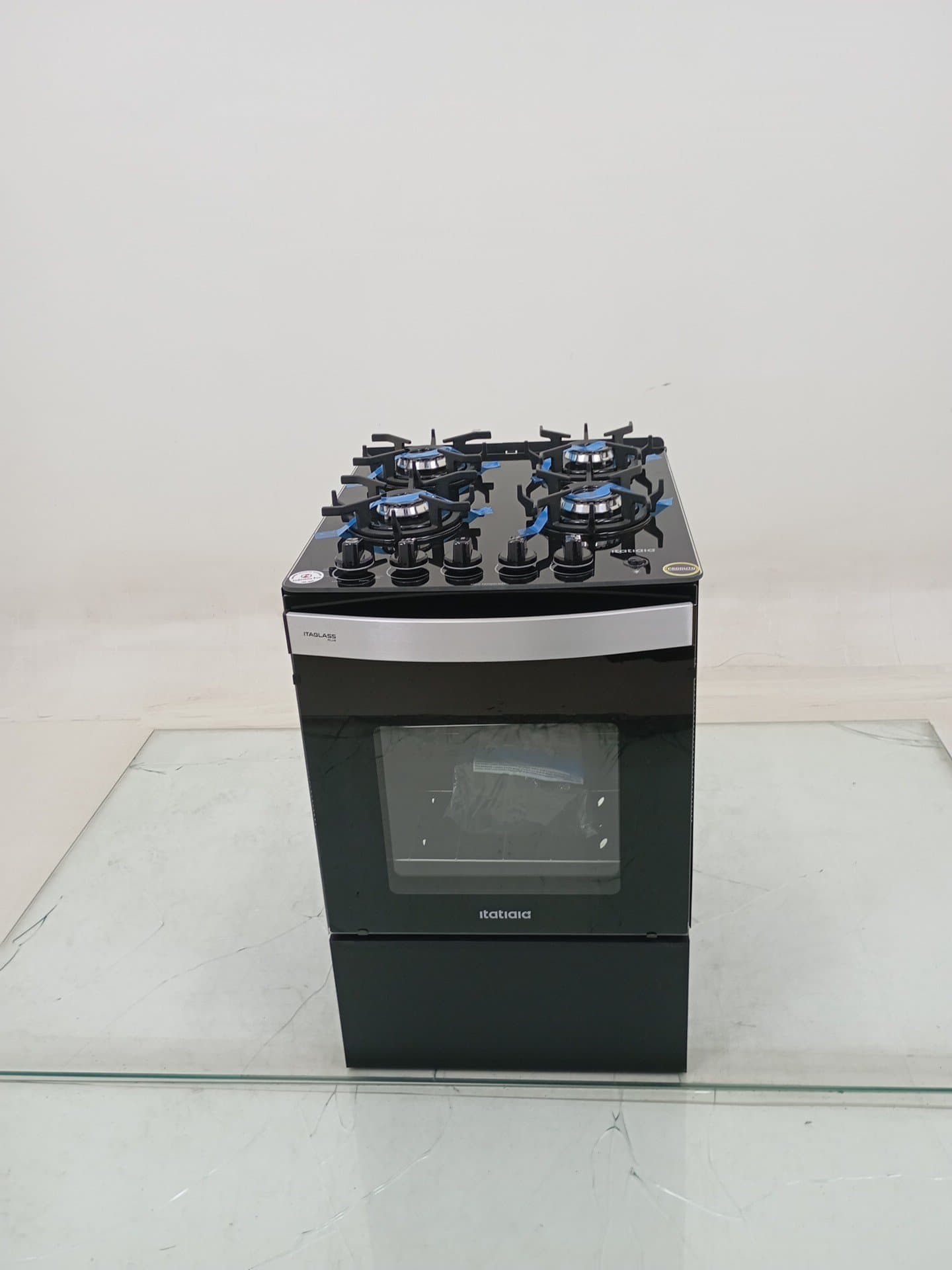 Miniatura 1 de Fogao Itatiaia Itaglass Plus 4 Bocas Mesa De Vidro - Preto