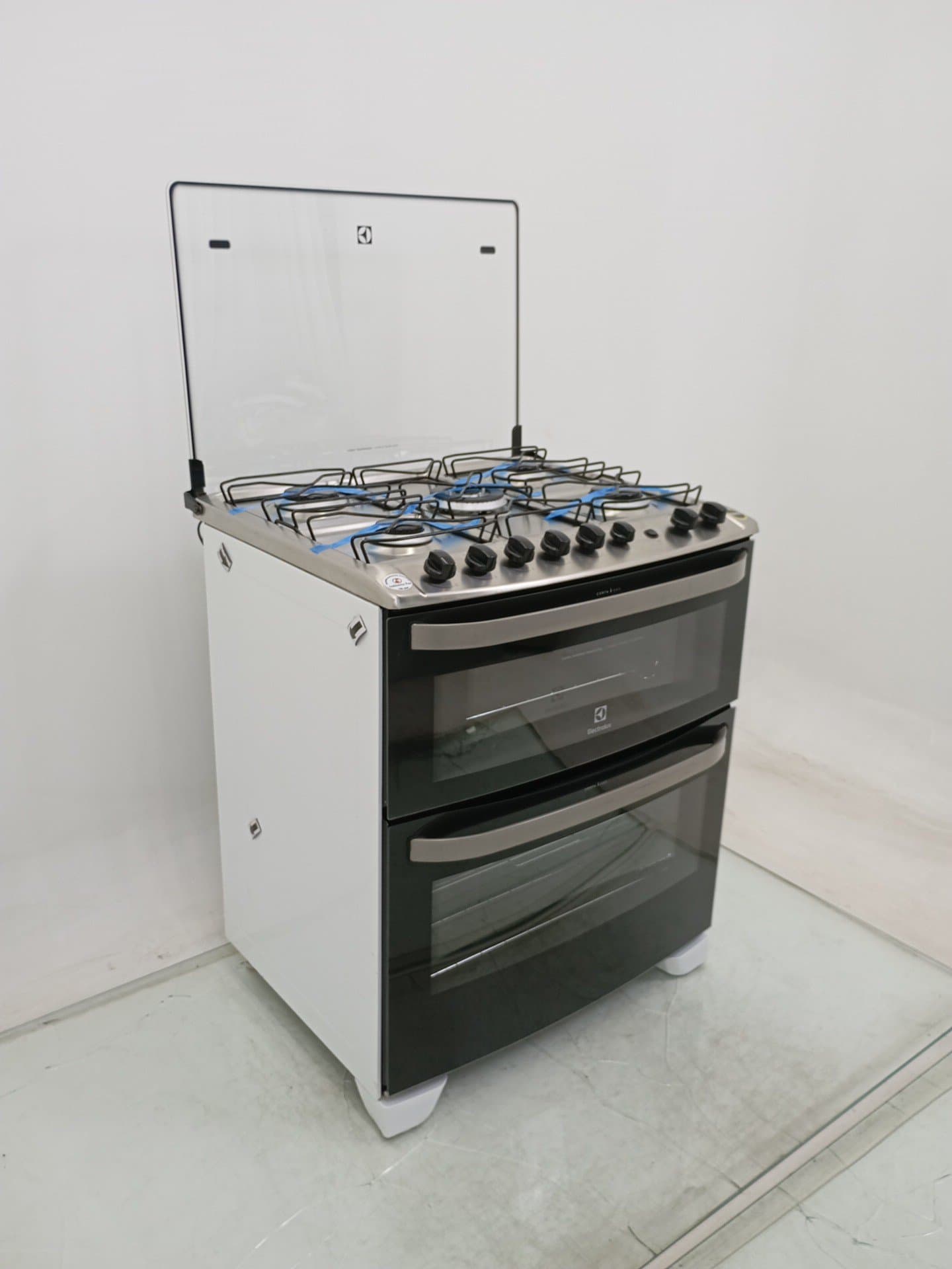 Miniatura 2 de Fogao Electrolux 76dba 5 Bocas Duplo Forno Mesa Inox - Branco