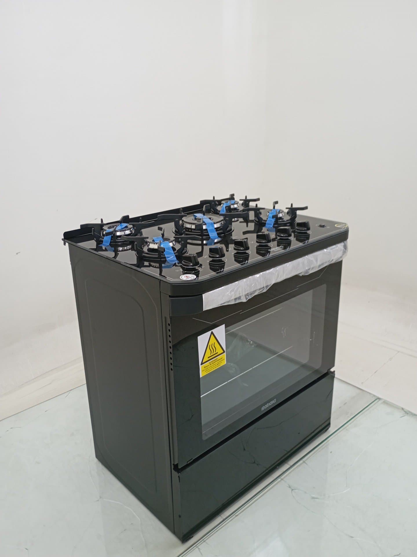 Miniatura 2 de Fogao Itatiaia Itamaster 5 Bocas Mesa De Vidro - Preto