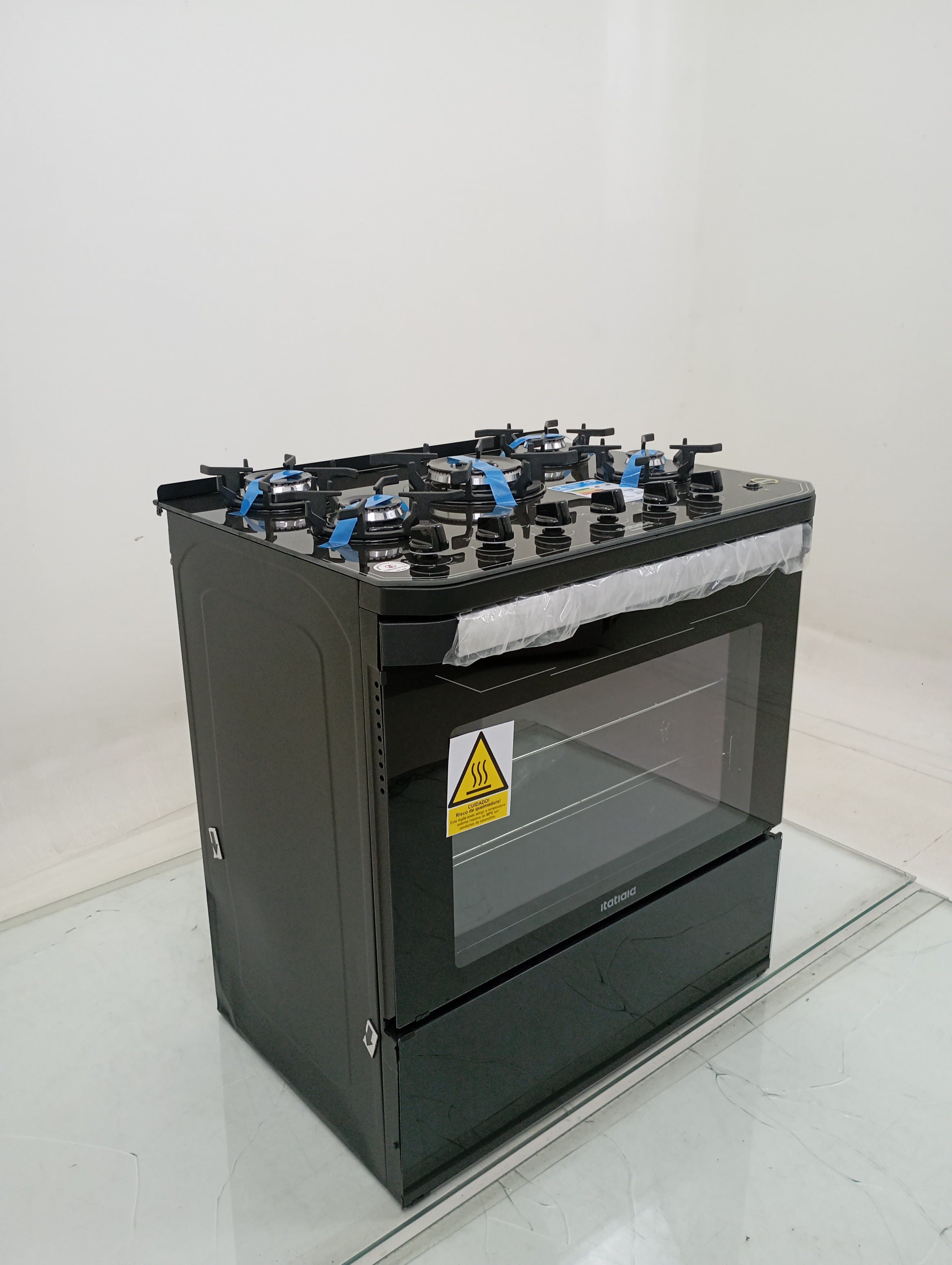 Miniatura 2 de Fogao Itatiaia Itamaster 5 Bocas Mesa De Vidro - Preto