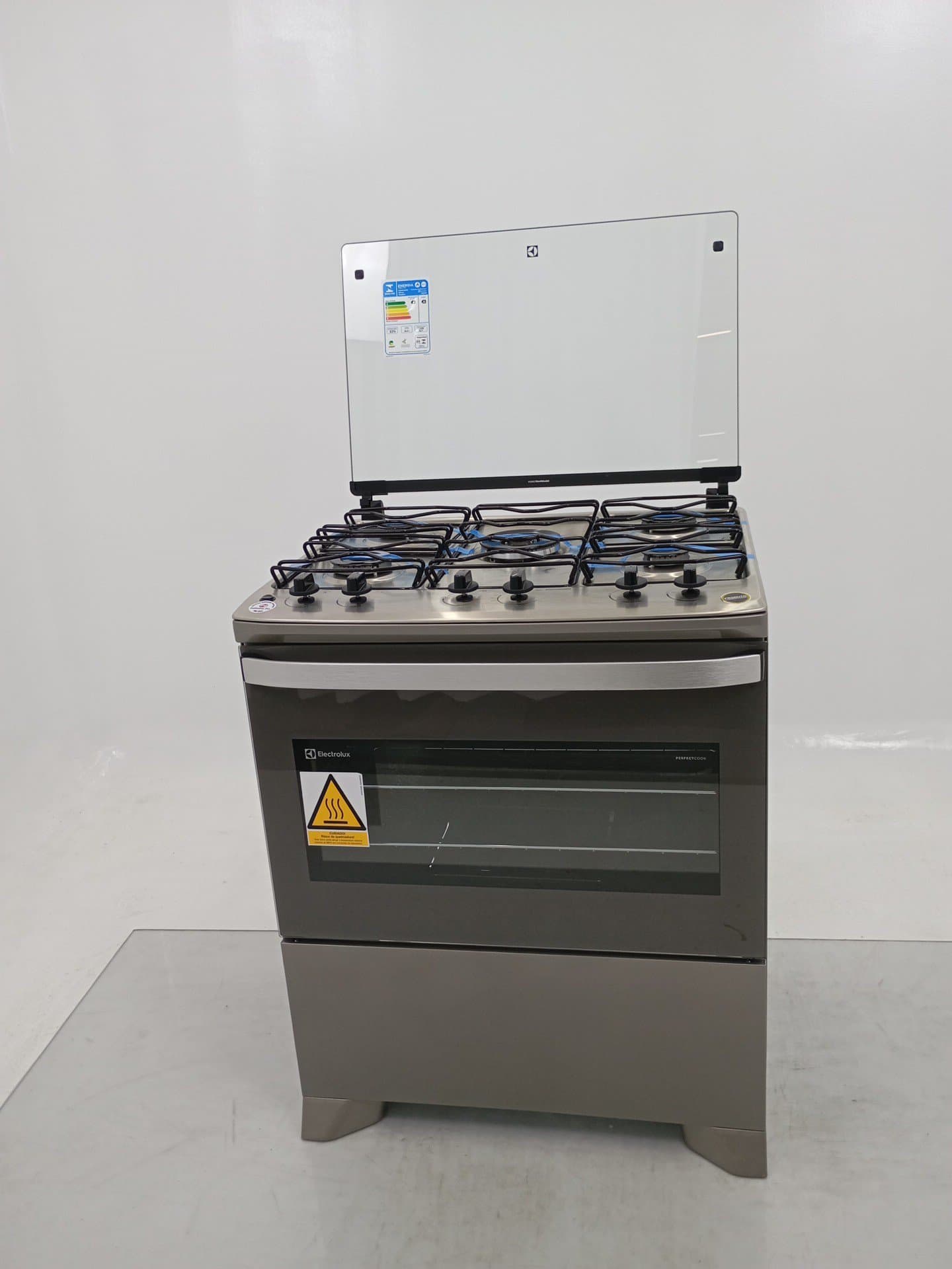 Miniatura 1 de Fogao Electrolux Fe5ig 5 Bocas Mesa Inox Perfectcook E Vaporbake - Cinza