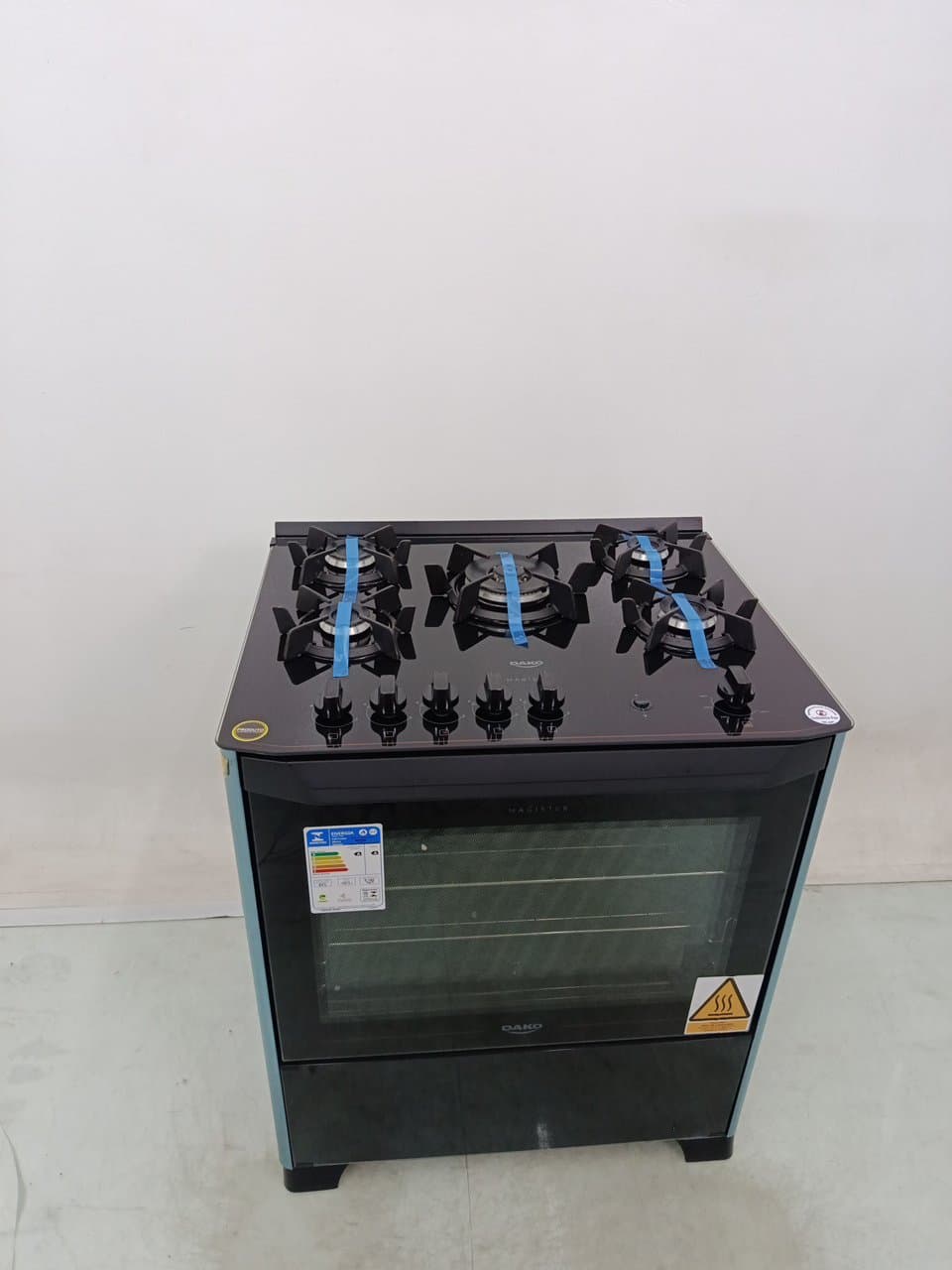 Miniatura 1 de Fogao Dako 5 Bocas Mesa De Vidro Magister - Preto