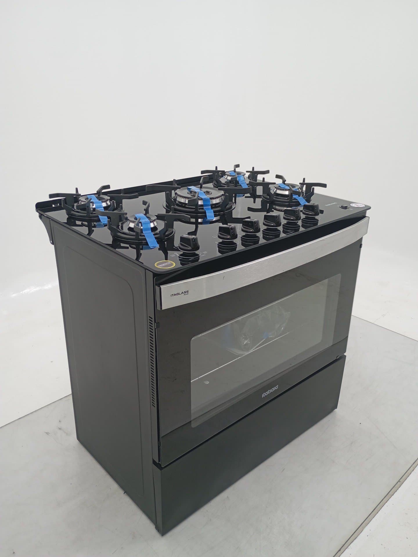 Miniatura 2 de Fogao Itatiaia Itaglass Plus 5 Bocas Mesa De Vidro - Preto